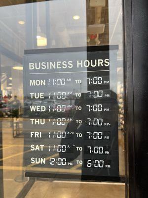 Biz hours