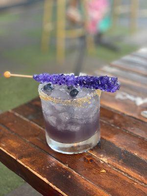 Lavender blueberry margarita