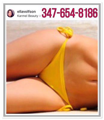 Bikini Brazilian with European Honey Wax.