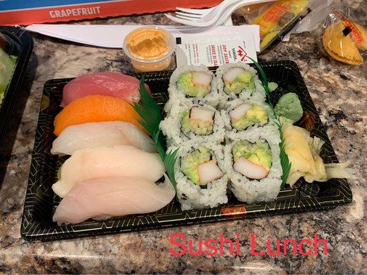 Sushi Lunch Special. Fresh and delicious