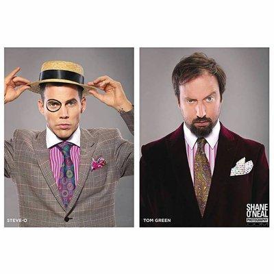 Cover Shoot with Whats On Magazine.  Steve-O and Tom Green