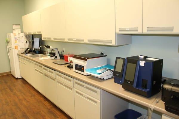 Our pharmacy and lab station