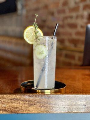 Thyme Cucumber Lemonade drink feature