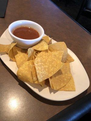 Chips and salsa (entree side)