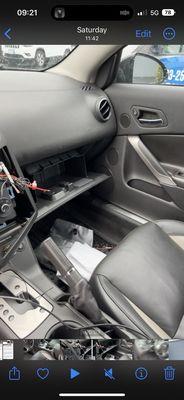 Car ransacked through