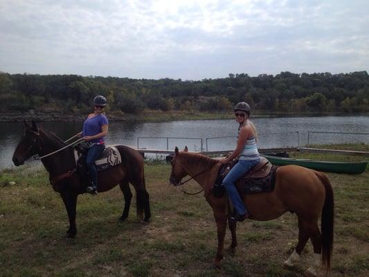 Had a great experience at Texas Trail Rides. Thank you!  Pictures Moose -purple rider & Topper