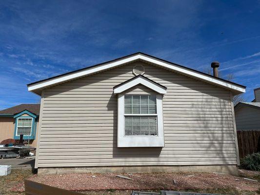 After garage front