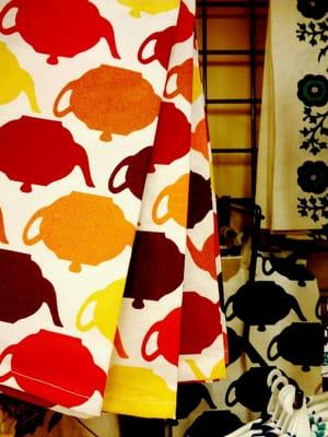 cute pot patterned tea towels.