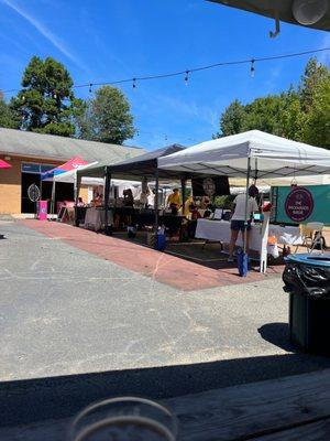 Local vendors.