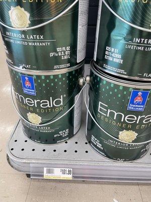 Yes, Emerald interior paint lists for over $100 a gallon... so use a coupon or have your contractor purchase it to save