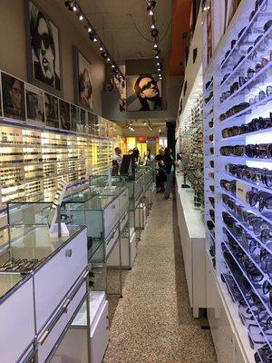 Large inventory of the latest designer eyewear.