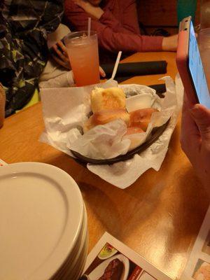 Bread rolls and maple butter