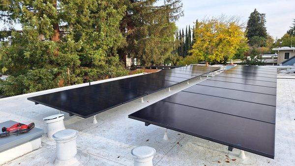 Have a flat roof? No issues for Freedom Solar. We install on all different types of roofs!