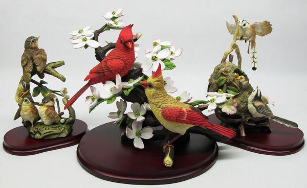 Crimson Spring, Cardinals, Figurines, Collectibles