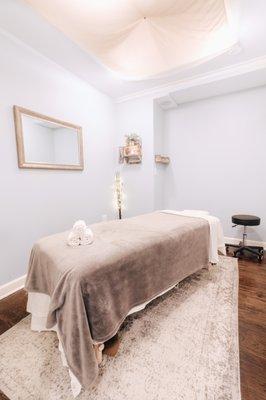 One of our peaceful treatment rooms.