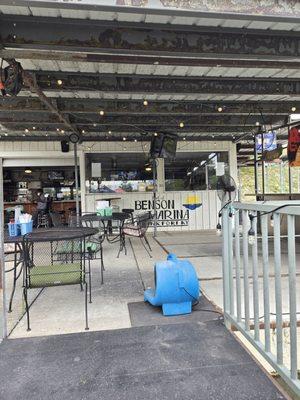 Bar area looking from the patio.