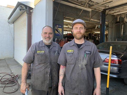 Dave and Dominic Pisani.  Been taken our vehicles to Pisani's Exxon for years now.  They are honest and very knowledgeable.