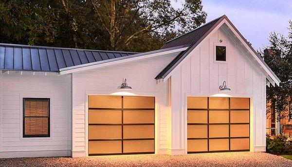 CHI Full view Aluminium Tempered Glass Garage Door Model 3295