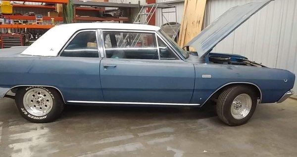 My 68 Dart that I have owned, for over 18 years. I'm building a new high-performance engine for it as well as installing high perf trans.