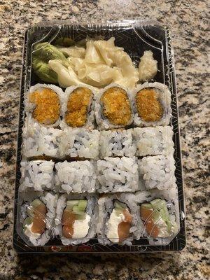 Spicy Crunchy Scallop and Philly Roll