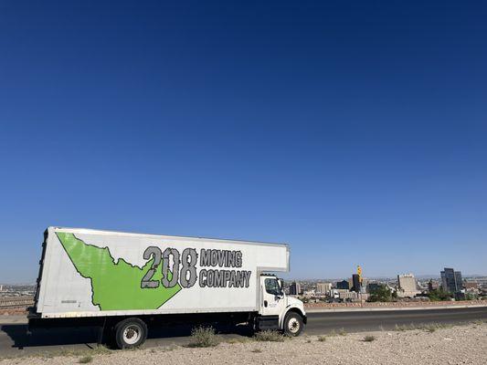 One of our trucks passing through El Paso, TX.