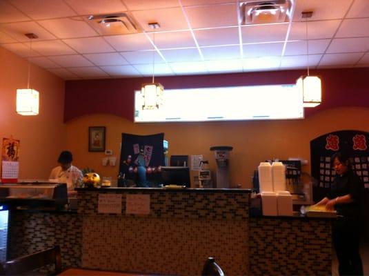 Front counter (view from from middle of restaurant