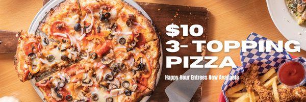 Happy Hour Entrees Now $10