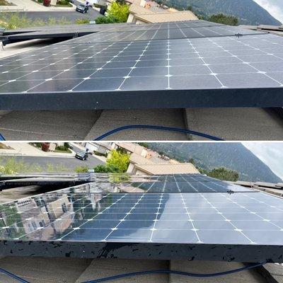 Clean vs Dirty Solar Panels