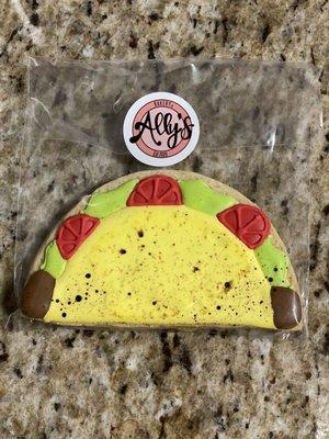 Taco theme sugar cookies