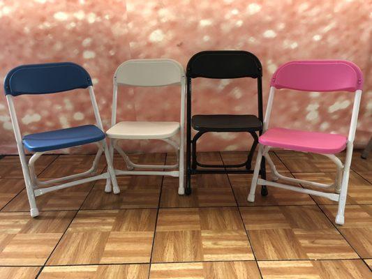 Kid chairs in many colors