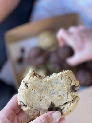 Peanut butter chocolate chip cookie