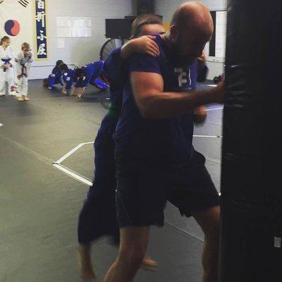 Dads on the Mat. Where you get the chance to work out with your kids and see them in action!