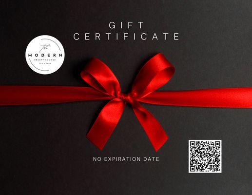 Gift cards for holidays and any occasion.