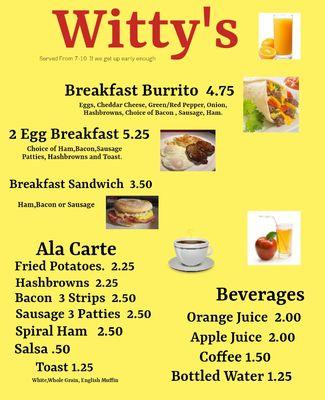 Breakfast served fro 7-10 Daily!!