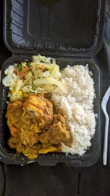 curry chicken w/veggies & rice