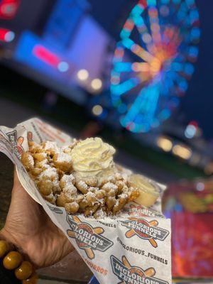 Funnel cake. Basic but 10/10!