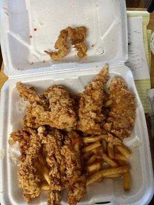 Valentines Day 8 pc. Texas Tenders?? 8th one is from Rhode Island! and on V Day! You shame Texas! $16