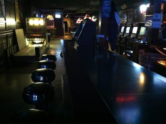 View of video games and bowling game