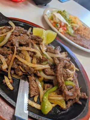 Beef fajitas