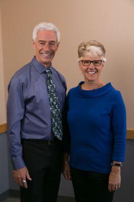 Our Team: Dr. Paul Austin and Barbara Immel (office manager)