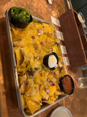 NACHOS!!! Big appetizer, feeds six as an appetizer!