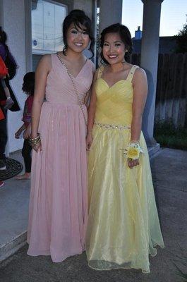 Junior prom with my sister. Julie did both of our makeup.