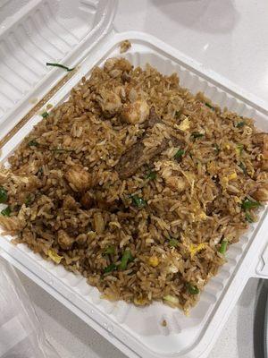 Combination Fried Rice - Delicious and seasoned!