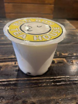 Coconut smoothie with boba