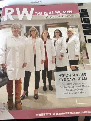 Supplemental section of The Brunswick Beacon, with the doctors featured on the cover