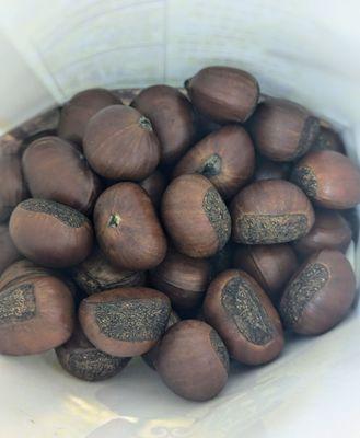 Yummy sweet warm chestnuts