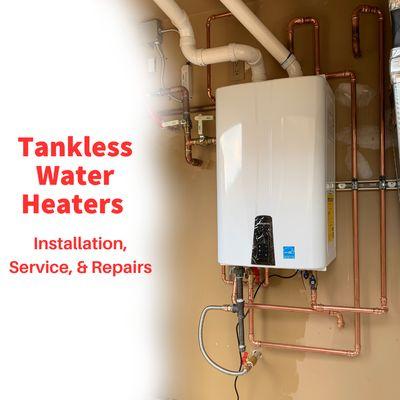 Tankless Water Heater Installation, Service, & Repairs.