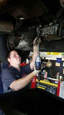 Anthony replacing an oil pan gasket