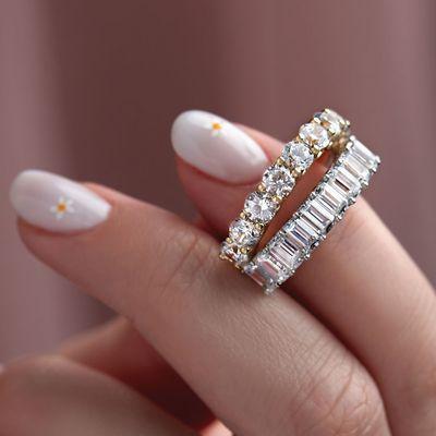 Diamond eternity rings