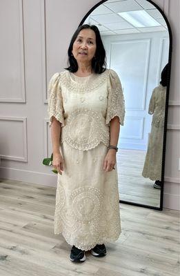 Happy customer ready for my son's wedding